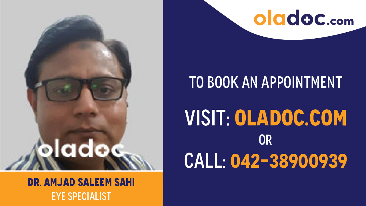 Book appointment with Dr.Amjad Saleem Sahi-best EYE Specialist in Lahore
